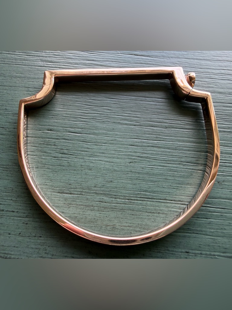 Monica Vinader Signature Bangle Bracelet 18k Rose Gold Vermeil Size Small — image 2 of 8